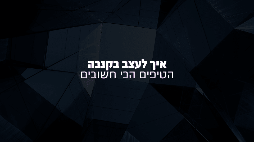איך לעצב בקנבה