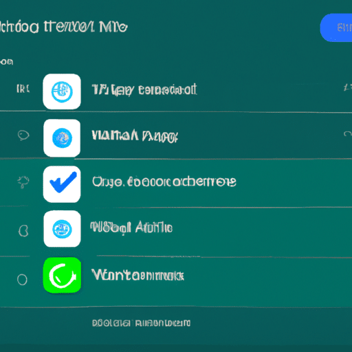 צילום מסך של תפריט ההגדרות באפליקציית WhatsApp