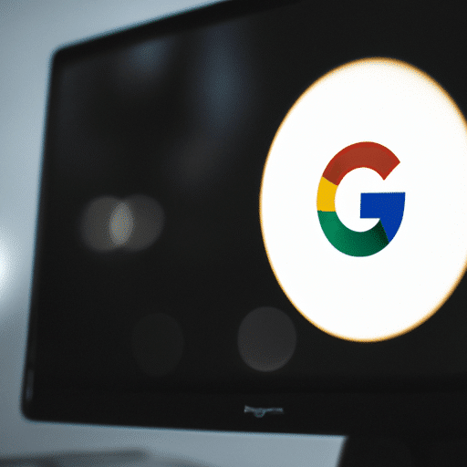 תמונה של מחשב עם לוגו של גוגל על הצג