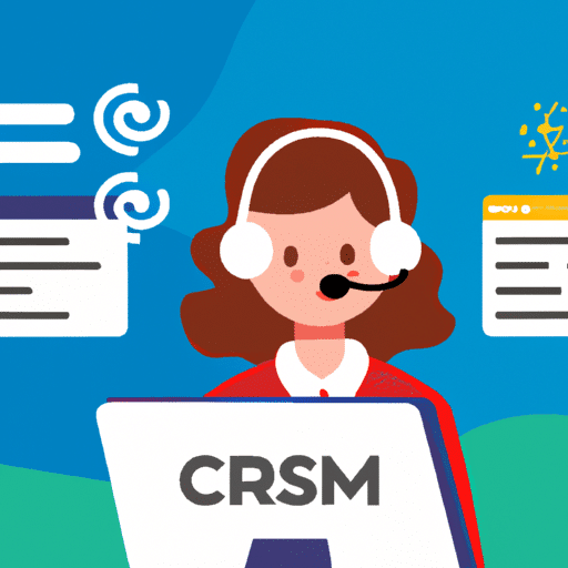תמונה של נציג שירות לקוחות המשתמש במערכת CRM לסיוע ללקוח