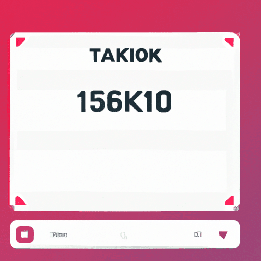 איור של מונה צפיות של TikTok